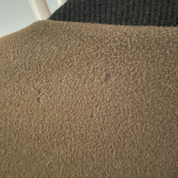 Maurizio Bonas Vintage Italy Green Black Shoulder Pads Bomber Coat Size 50 Large - Picture 5 of 12